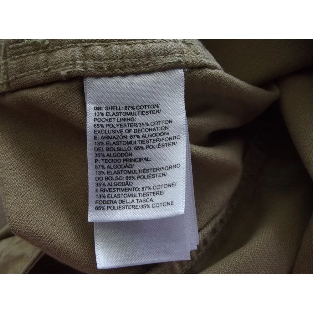 The North Face Shorts Womens 10 Khaki Tan Brown Flat Front Chino Casual Outdoor - Picture 8 of 10